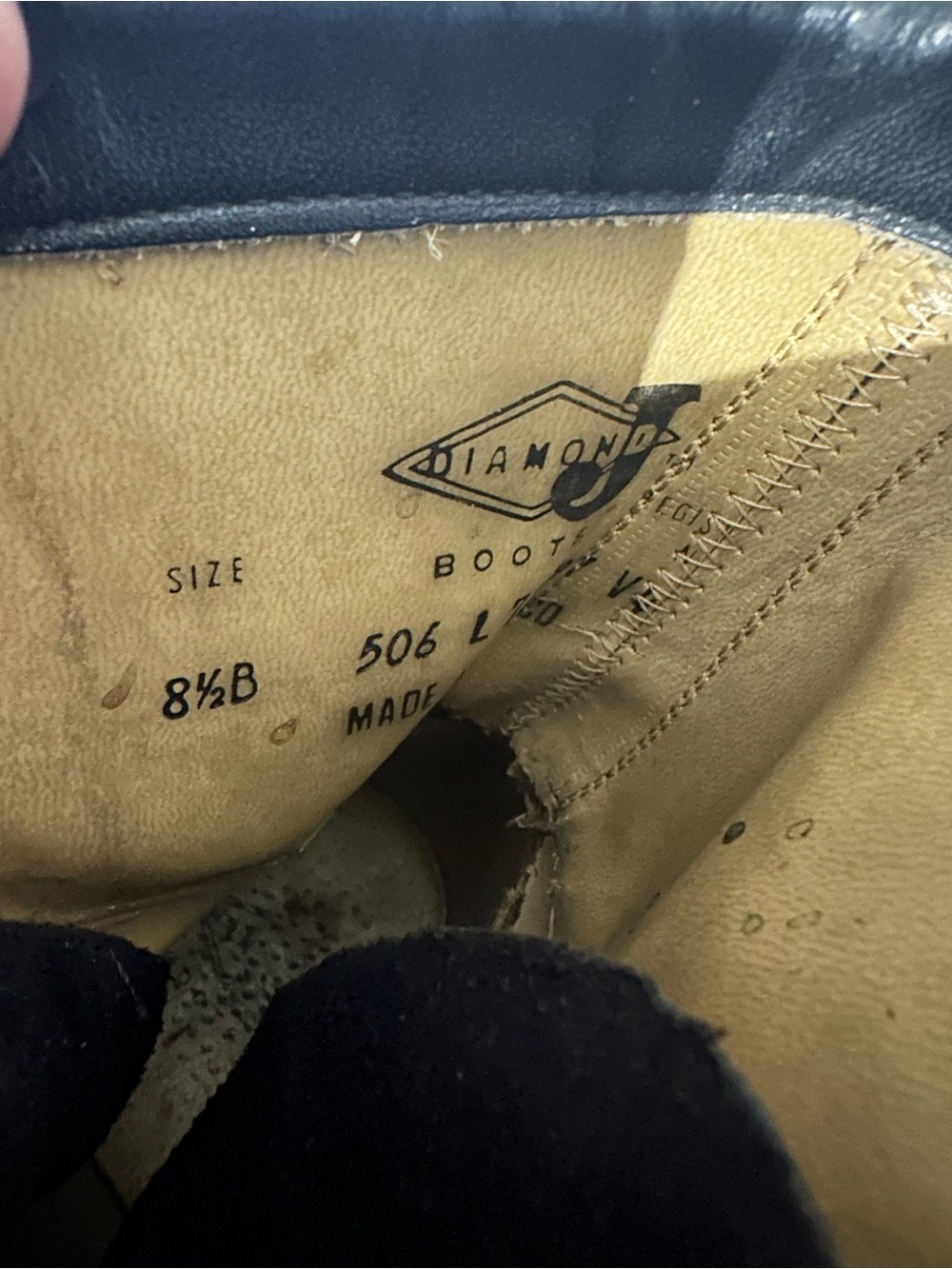 Vintage Justin Black Leather Lace Up Kiltie Roper Packer Boots Size 8.5 - Picture 6 of 6